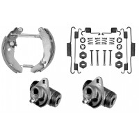 FORD FIESTA MK3 - Kit de frein arriere prémonté 180x32 (Bendix) - Cyl 17mm