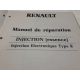 INJ.R - Manuel de reparation Injection Electronique Type R -  Renault 1985