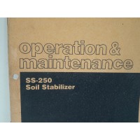 Caterpillar stabilisateur de sol SS250 - Manuel de maintenance