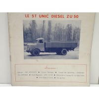 Unic ZU50 5T Diesel - 1949 Revue Technique Service automobile