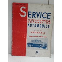 Vauxhall - Mise a jour Panhard Peugeot Renault Simca - 1955 Revue Technique Service automobile