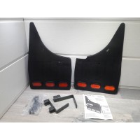Renault Clio 1 tous types - Jeu de bavettes arriere a catadioptre