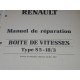 Renault Master et Utilitaire - 1983 Boite vitesse S5 18/3 - Manuel reparation