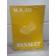 Renault R12/15/16/17/18 - 1985 - Boite auto 4139 - Manuel reparation MR215