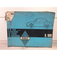 Renault Dauphine Gordini - 1961 - Catalogue piece detachees PR643 - 3eme edition