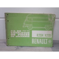 Renault Estafette R2134 R2135 -1970- Manuel piece detachees PR810 derniere edition