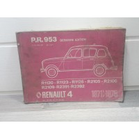 Renault R4 -1976- Manuel pieces detachees PR953 derniere edition