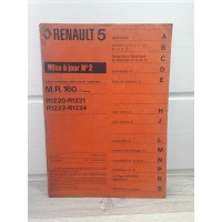 Renault R5 -1974- manuel de reparation mise a jour MR160/2