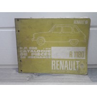 Renault R6 R1180 -1969- Catalogue pieces PR880 2eme edition