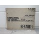 Renault R8 R1131 - Catalogue provisoire piece detachees PR827