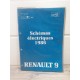 Renault R9 - Manuel Shemas electrique 1986 NT8022