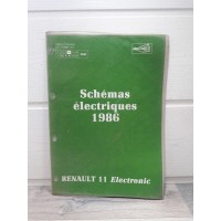 Renault R11 Electronic - Manuel Shemas electrique 1986 NT8020 