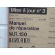 Renault R12 -1970-  Manuel Reparation Mise a jour No3-MR150