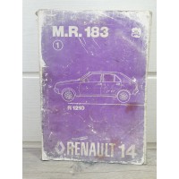 Renault R14 -1976-  Manuel Reparation Mecanique MR183 1e edition 