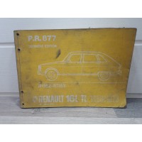 Renault R16 -de 68 a 73- Catalogue pieces PR877 / derniere edition