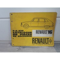 Renault R16 -1965- Catalogue pieces detachees PR820 / 1ere edition