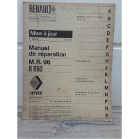 Renault R16 -1967- Mise a jour No1 manuel reparation MR96