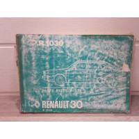 Renault R30 V6 -de 75 a 80- Catalogue pieces detachees PR1030 5eme edition