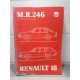 Renault R18 -1983- - Manuel de reparation Mecanique MR246
