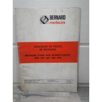 Moteur BERNARD BDA 375/482/565/605 - Catalogue pieces detachees