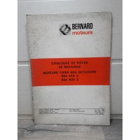 Moteur BERNARD BDA 540-2 / 605-2 - Catalogue pieces detachees