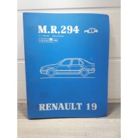 R19 Phase1- Classeur Manuel Carrosserie MR294 - 1988