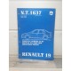 Renault R19 - 1991 - Manuel Normes US87 injection Monopoint NT1637 