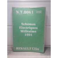 Renault Clio 1 - 1991 - Manuel Schemas electrique NT8061