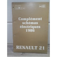 Renault R21 - 1986 - Manuel complement Shemas electrique NT8021