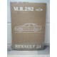 Renault R21 L481 L482 L483 - Manuel reparation Carrosserie MR292