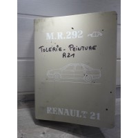 Renault R21 - Classeur de 5 Manuels reparation Carrosserie MR292