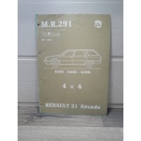 Renault R21 Nevada 4x4 - Manuel reparation Mecanique - MR291- NT1347