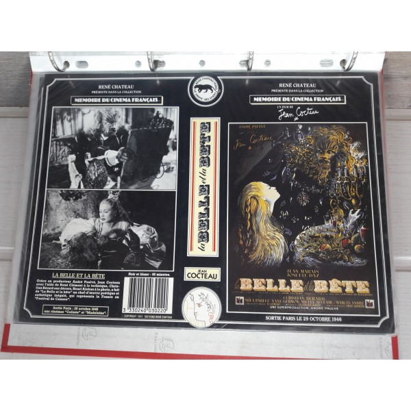 Jacquette Film VHS La Belle et la Bete 1946 Jean Marais Memoire