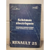 Renault R25 - 1988 - Manuel Schemas electrique avant evolution - NT8042