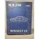 Renault R25 - Classeur de 3 Manuels Atelier Carrosserie MR250