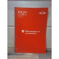 Renault Master 1989 - Manuel Mecanismes et Accessoires - MR225/5