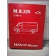 Renault Master 1989 - Classeur de 4 Manuels Carrosserie MR225