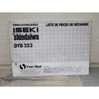 Iseki Debrouissailleuse Shindaiwa DYB202 - Manuel Liste de Pieces Detachees