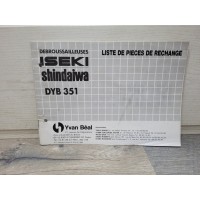 Iseki Debrouissailleuse Shindaiwa DYB354 - Manuel Liste de Pieces Detachees