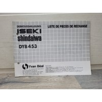 Iseki Debrouissailleuse Shindaiwa DYB351 - Manuel Liste de Pieces Detachees