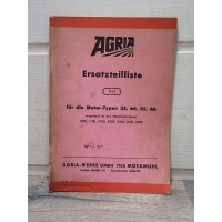 AGRIA machines universelles 1600 2600 - Manuel liste pieces detachees ALLEMAND