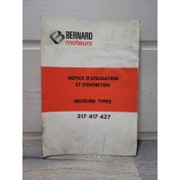Moteur BERNARD Diesel type 34 et 44 - Manuel usage et entretien