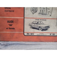 Audi 100 et derives - Renault R12 - RTA321 1973 - Revue Technique Automobile