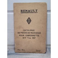 Renault Camionnette 10cv type OS3 -1931- Catalogue Piece detachees PR97