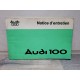 Audi 100 - 1975 - Manuel Notice Entretien