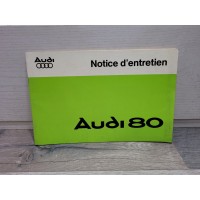 Audi 80 - 1982 - Manuel Notice Entretien