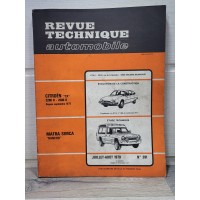 Simca Matra Rancho - Citroen CX D - RTA 391 - 1979 - Revue Technique Automobile