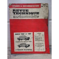 Simca 900 1000 de 62 a 68 - Reedition RTA - Revue Technique Automobile