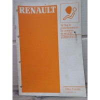 Renault Twingo Clio R19 Laguna Safrane Espace - Manuel reparation AirBag et Ceintures 
