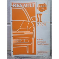Renault Tous types - Manuel Diagnostic Instrument Tableau de Bord NT2863A